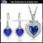 Wholesale women's crystal 925 silver jewelry set,925 sterling silver jewelry set 2015