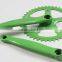 Steel and Alloy 42/52T bicycle chainwheel and cranks