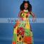High quality african strapless dress, off shoulder printed dress , african dashiki maxi dress
