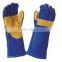 Heatflect welding gloves with golden piping
