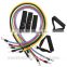 11pcs/set Latex Resistance Bands Fitness Exercise Elastic Training Tube Rope Yoga Pull Rope ABS Workout Cordages