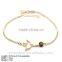 BXA-0917 925 Silver Religion Bracelet with Tiger-eye and Descending Bird Charm