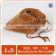 custom size brown velvet drawstring pouch packaging glass bottle
