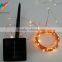 Solar Power 15M 150 Micro Led Copper Wire String Fairy Light For Outdoor