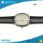 Fashion latest circle simple dial leather strap japan movt ladies watch