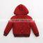 custom children printing zip up christmas hoodie coat /jacket