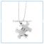 Puzzle Heart Shaped Name Stainless Steel Necklace Set of 3
