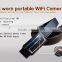 newest HD 1080P WIFI leather video belt hidden camera with android and IOS APP,wireless belt mini camera rechagre battery