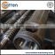 Conical twin extruder chromed screw barrel for plastic machine