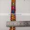 worsted colorful golden thread sequin cross core lace trim