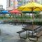 Outdoor table with umbrella hole outdoor pinic table