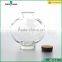 720ml hot selling unique shap glass storage jar with cork