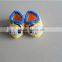 factory OEM order Hand crochet minions kids shoes indoor wool material