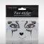 2016 popular acrylic jewel eye shadow stickers face mask tatoo sticker