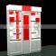 Bright color attractive mall cosmetic display custom made shopping kiosk