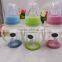 BPA Free 100ml /180ml/200ml Borosilicate Glass Baby Feeding Bottle With handle Pink Blue Green Baby Bottles