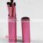 5pcs metallic cylinder make up brush simple beautiful durable facial brush women's private cosmetic brush set