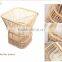 Natural laundry rattan basket
