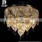 Turkish Hand Blown Glass Crystal Ceiling Lamp Luxury Round Crystal Ceiling Lamp Hallway Corridor Balcony Ceiling Lamp