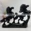 Obsidian horse sculpture animal carvings