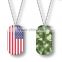 Cheap wholesale blank silver military dog tag