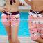 Polyester peach skin men swim sport beach shorts