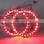 4 x80mm 5050SMD 30leds RGB angel eyes for all car, DC 12 V universal use color changing led angel eyes Rgb rings 80mm