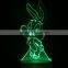 Wholesale night light moving night light 3d illusion table lamp