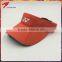 Custom Design Fashion 100% Polyester Red Sun Visor for Women