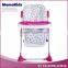 Multi-Color Plastic Kids/Child/Baby Dining HighChair/ High Chair with 5 Point Safety Harness