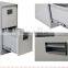 fireproof & waterproof office furniture type combination lock 2 drawer steel filing cabinet with safe inside partion