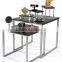 Set of 2 Nesting Tables for Floor with Set of 3 Tabletop Display Risers - Black