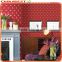 red I-shaped pvc wallpaper wallcovering S181203