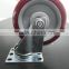 JY-502|5 inch bearing swivel top plate hand trolley PU caster wheel