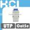 Network Solution Cat 6 90Degree UTP Toolless RJ45 Modular Keystone Jack