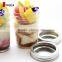 240ml Engraving Clear Glass Mason Jar With Handle