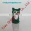 Colorful plastic toy cat figurine