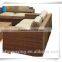 Outdoor patio new modern stylish light brown backyard sofa set goods for backyard and garden