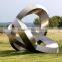 large outdoor garden sculptures metal craft stainless steel modern sculpture