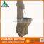 Outdoor stone fountain garden water feature in yellow granite