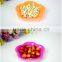 Food Garde Plastic Flower Shaped Fancy Christmas Small Snack Tray