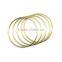 High quality bright color metal O ring for bag round ring, Butt Welded Steel wire rings ID 4"