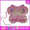 2016 Wholesale cheap children toy butterfly wooden puzzle ball maze W11H010