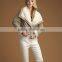 Multicolour Fashion Fox Fur 2014 Wool Overcoat Medium-long Fur Coat