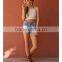 Hot sale open back white cami mini short singlet cami