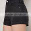 Comfy 2017 wholesale Cuffed Denim/girls ruffle shorts
