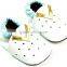 Navy Blue Soft sheepskin Leather Baby Shoes