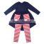 Wholesale A-line Dress Stripe Fall Boutique Clothes Girls Toddle Outfits Persnickety Boutique Fall
