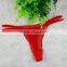 Lace Cotton Hip-hugger Sexy T-back skinny hollow transparent thong