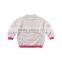 2017 thick cute long sleeve wool handmade sweater design for baby girl with high quality